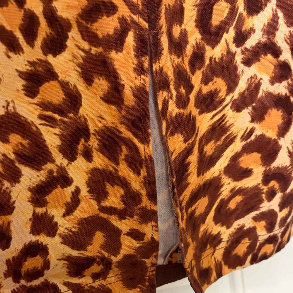 Kate Spade Brown Leopard A-Line Skirt - Picture 2 of 6